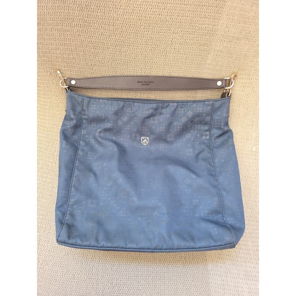 Three Dog Night Scotland Monogram Jacquard Navy Blue&Brown 2WAY ShoulderBag $167